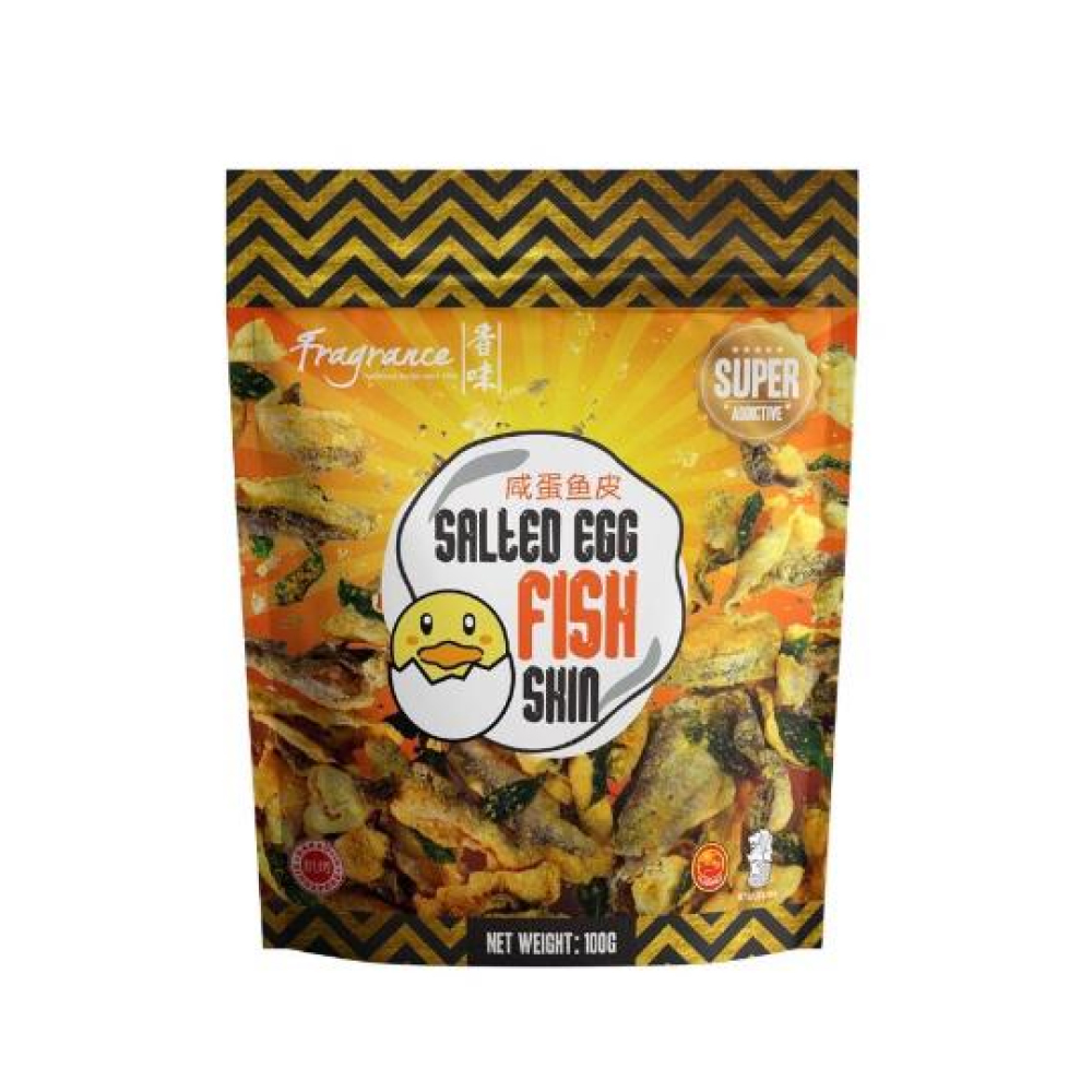 Salted Egg Fish Skin 70g Singapore Food United