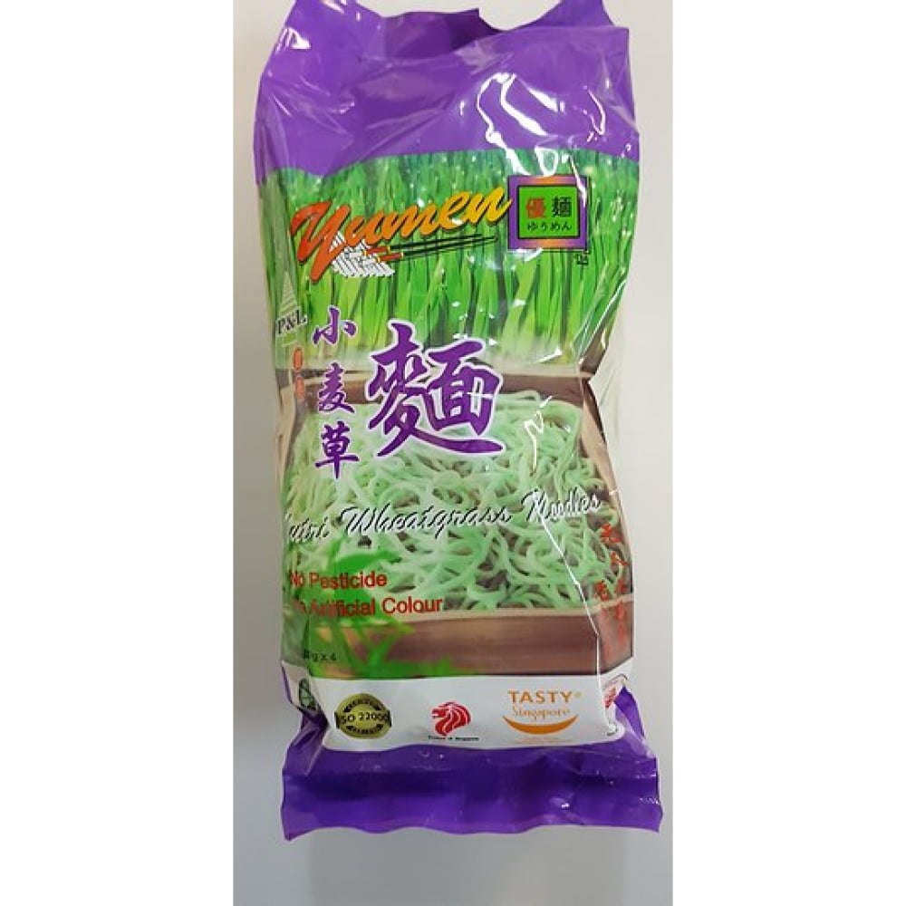 Dried Wheatgrass Noodles (80gx4) – Singapore Food United