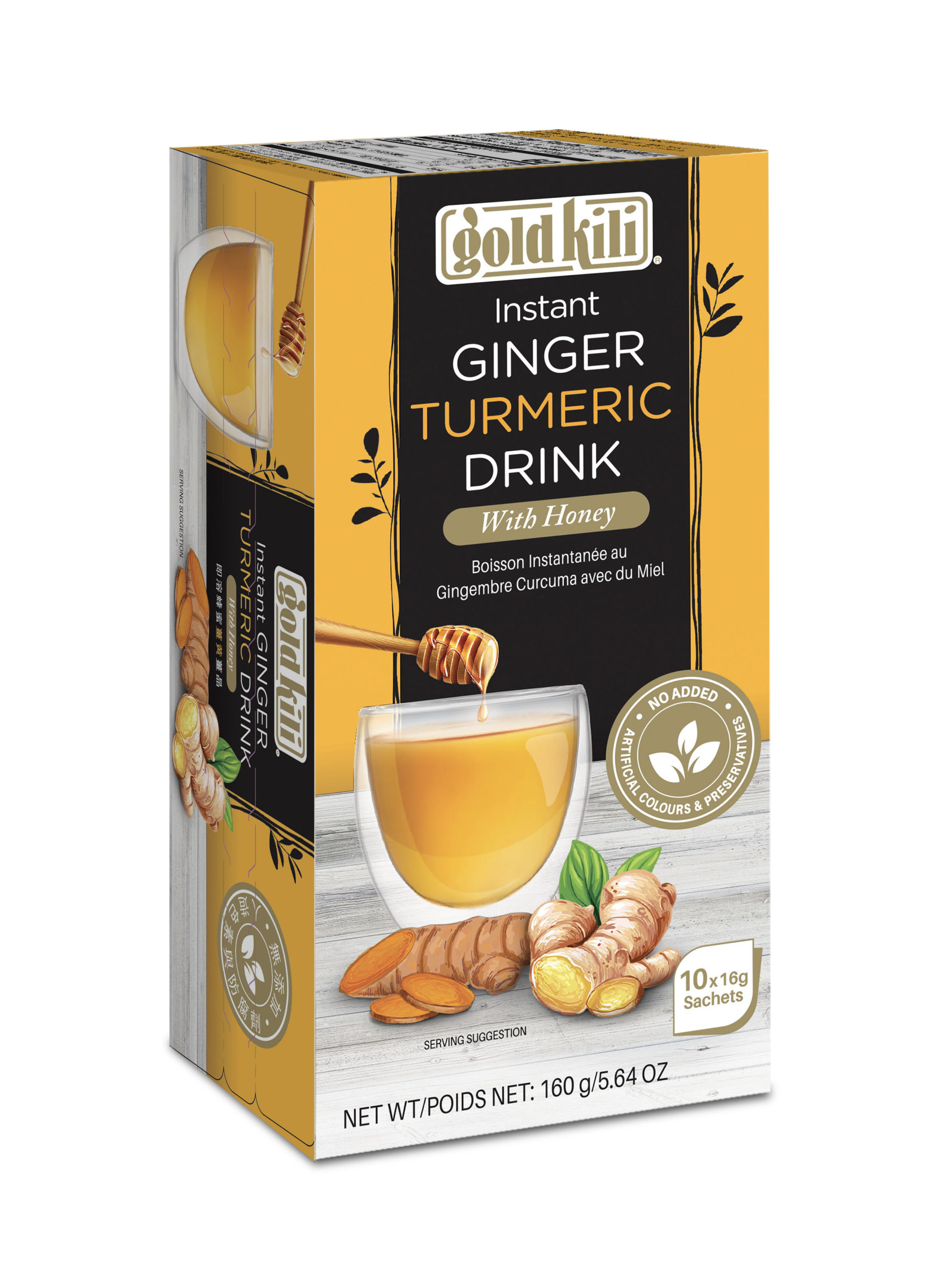 Bundle Of Gold Kili Instant Ginger Turmeric Drink With Honey